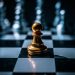 Gold Chess Piece On Board